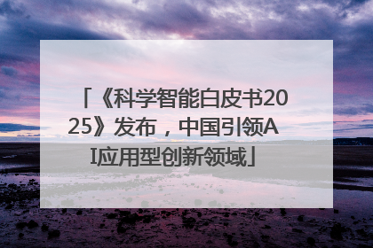 《科学智能白皮书2025》发布，中国引领AI应用型创新领域