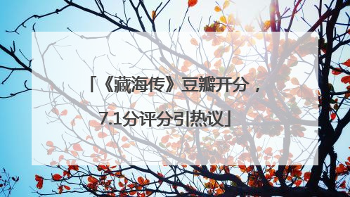 《藏海传》豆瓣开分，7.1分评分引热议