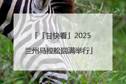 「甘快看」2025兰州马拉松圆满举行