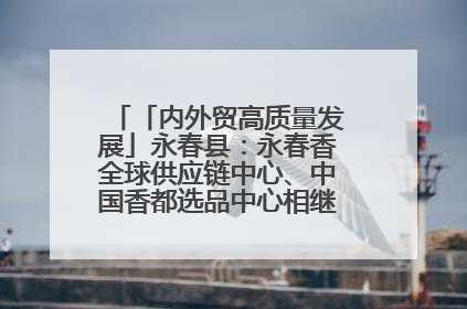 「内外贸高质量发展」永春县：永春香全球供应链中心、中国香都选品中心相继运营——一根香“点燃”百亿产业