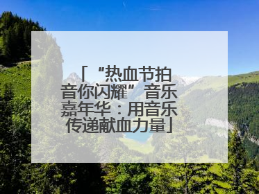 “热血节拍 音你闪耀”音乐嘉年华：用音乐传递献血力量