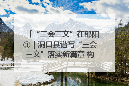 “三会三文”在邵阳③｜洞口县谱写“三会三文”落实新篇章 构建协同联动大格局