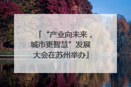 “产业向未来，城市更智慧”发展大会在苏州举办