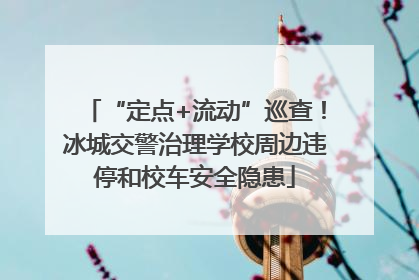 “定点+流动”巡查！冰城交警治理学校周边违停和校车安全隐患