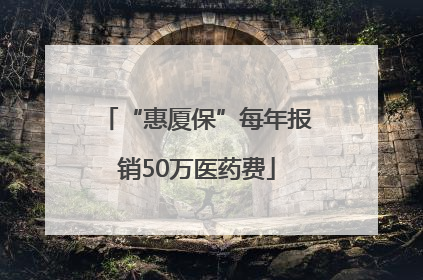 “惠厦保”每年报销50万医药费