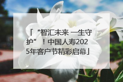 “智汇未来 一生守护”！中国人寿2025年客户节精彩启幕