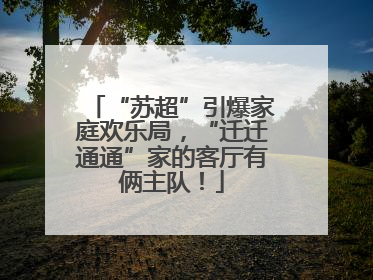 “苏超”引爆家庭欢乐局，“迁迁通通”家的客厅有俩主队！