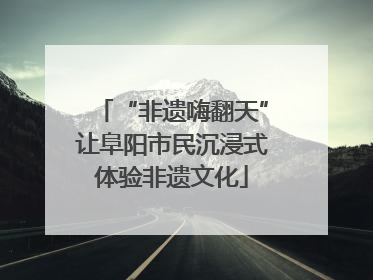 “非遗嗨翻天”让阜阳市民沉浸式体验非遗文化
