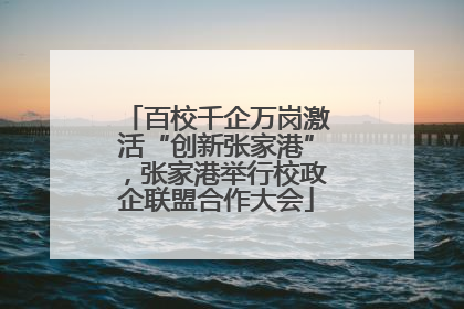 百校千企万岗激活“创新张家港”，张家港举行校政企联盟合作大会