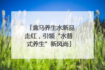 盒马养生水新品走红，引领“水替式养生”新风尚