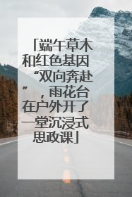 端午草木和红色基因“双向奔赴”，雨花台在户外开了一堂沉浸式思政课