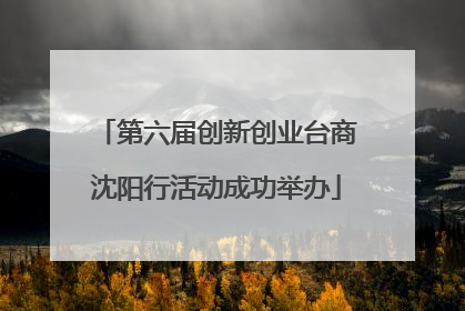 第六届创新创业台商沈阳行活动成功举办