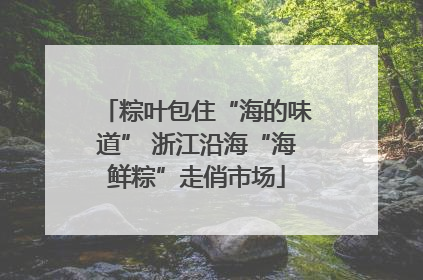 粽叶包住“海的味道” 浙江沿海“海鲜粽”走俏市场