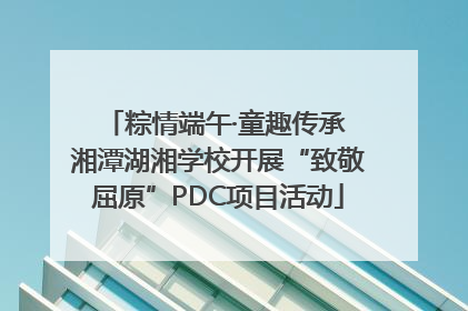 粽情端午·童趣传承 湘潭湖湘学校开展“致敬屈原”PDC项目活动