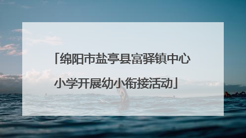 绵阳市盐亭县富驿镇中心小学开展幼小衔接活动