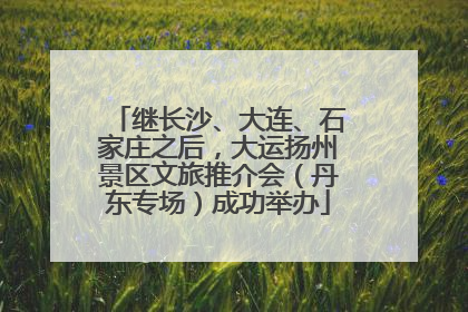 继长沙、大连、石家庄之后，大运扬州景区文旅推介会（丹东专场）成功举办