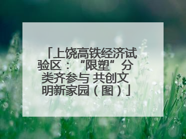 上饶高铁经济试验区：“限塑”分类齐参与 共创文明新家园（图）