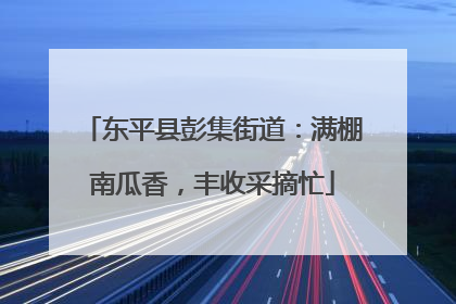 东平县彭集街道：满棚南瓜香，丰收采摘忙