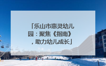 乐山市惠灵幼儿园：聚焦《指南》，助力幼儿成长
