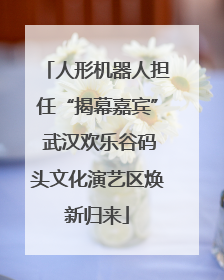 人形机器人担任“揭幕嘉宾” 武汉欢乐谷码头文化演艺区焕新归来