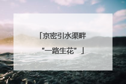 京密引水渠畔“一路生花”