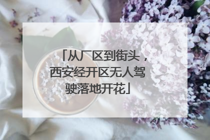 从厂区到街头，西安经开区无人驾驶落地开花