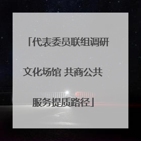 代表委员联组调研文化场馆 共商公共服务提质路径