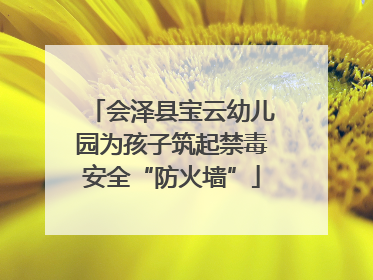 会泽县宝云幼儿园为孩子筑起禁毒安全“防火墙”