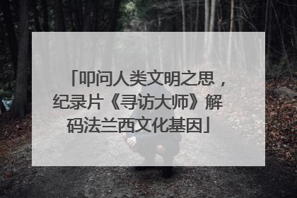 叩问人类文明之思，纪录片《寻访大师》解码法兰西文化基因