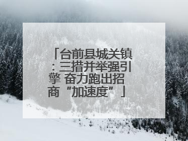 台前县城关镇：三措并举强引擎 奋力跑出招商“加速度”