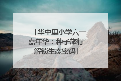 华中里小学六一嘉年华：种子旅行解锁生态密码