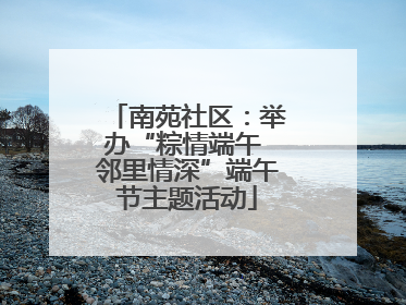 南苑社区：举办“粽情端午 邻里情深”端午节主题活动