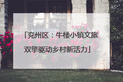 兖州区：牛楼小镇文旅双擎驱动乡村新活力