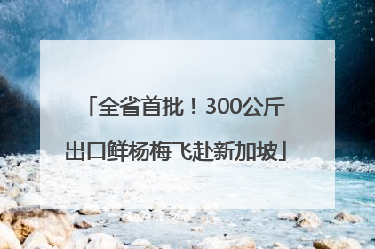 全省首批！300公斤出口鲜杨梅飞赴新加坡