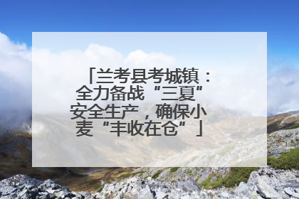 兰考县考城镇：全力备战“三夏”安全生产，确保小麦“丰收在仓”