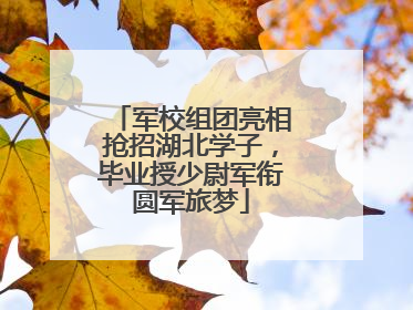 军校组团亮相抢招湖北学子，毕业授少尉军衔圆军旅梦