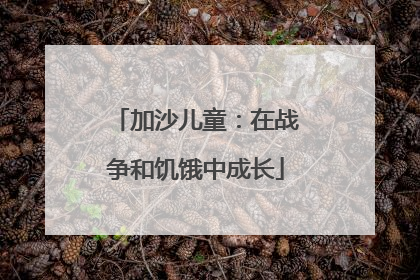 加沙儿童：在战争和饥饿中成长
