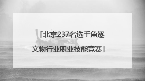 北京237名选手角逐文物行业职业技能竞赛