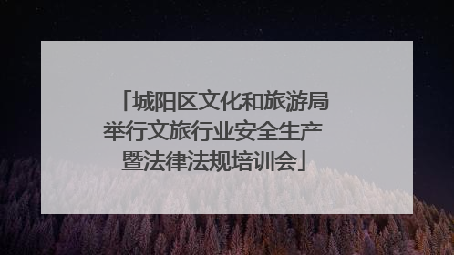 城阳区文化和旅游局举行文旅行业安全生产暨法律法规培训会
