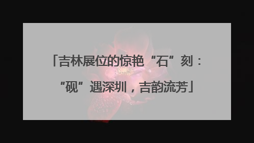 吉林展位的惊艳“石”刻：“砚”遇深圳，吉韵流芳