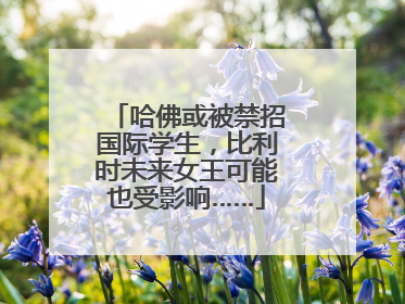 哈佛或被禁招国际学生，比利时未来女王可能也受影响……