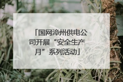 国网漳州供电公司开展“安全生产月”系列活动