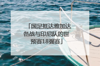 国足抵达雅加达备战与印尼队的世预赛18强赛