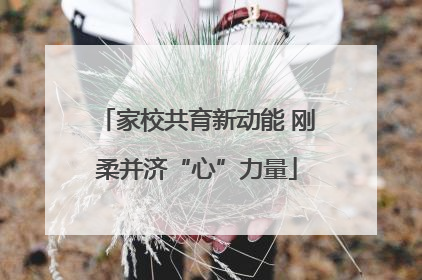 家校共育新动能 刚柔并济“心”力量