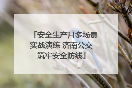 安全生产月多场景实战演练 济南公交筑牢安全防线