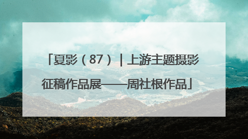 夏影（87）｜上游主题摄影征稿作品展——周社根作品