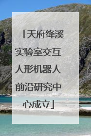 天府绛溪实验室交互人形机器人前沿研究中心成立
