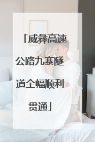 威彝高速公路九寨隧道全幅顺利贯通