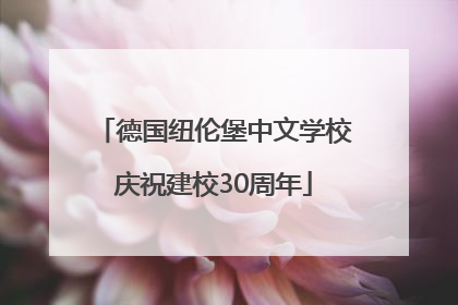 德国纽伦堡中文学校庆祝建校30周年