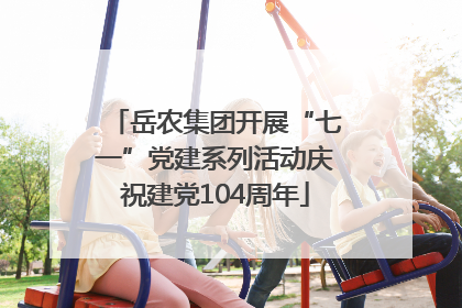 岳农集团开展“七一”党建系列活动庆祝建党104周年